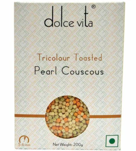 Dolce Vita Tri Color Toasted Pearl Couscous
